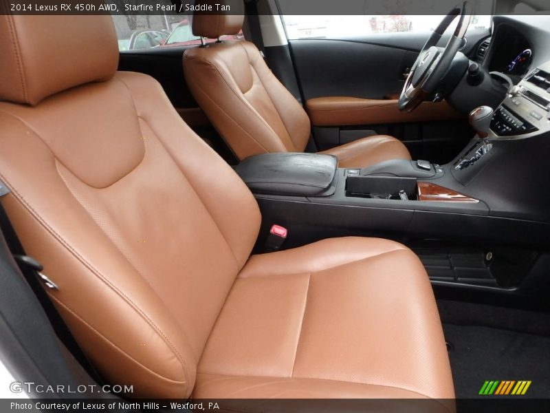 Starfire Pearl / Saddle Tan 2014 Lexus RX 450h AWD