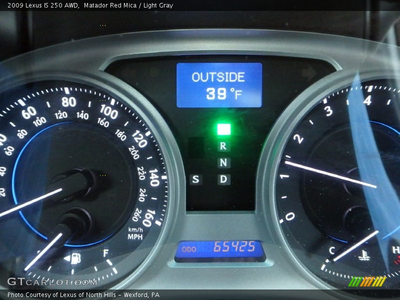 Matador Red Mica / Light Gray 2009 Lexus IS 250 AWD