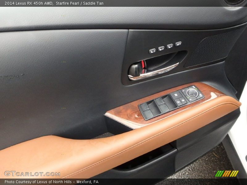 Starfire Pearl / Saddle Tan 2014 Lexus RX 450h AWD