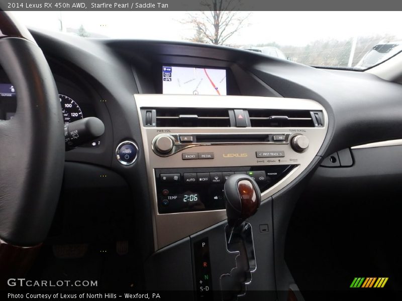 Starfire Pearl / Saddle Tan 2014 Lexus RX 450h AWD