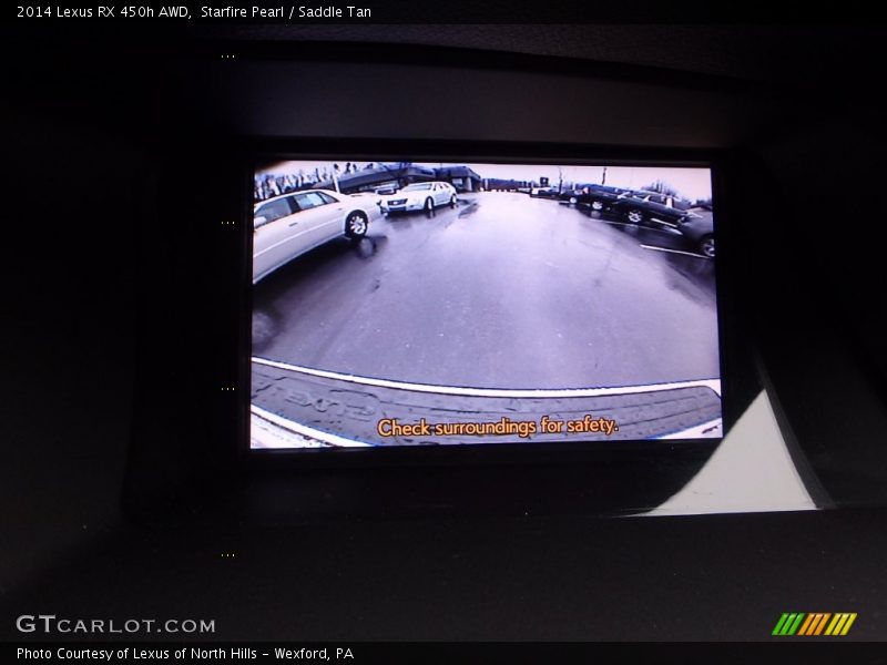Starfire Pearl / Saddle Tan 2014 Lexus RX 450h AWD