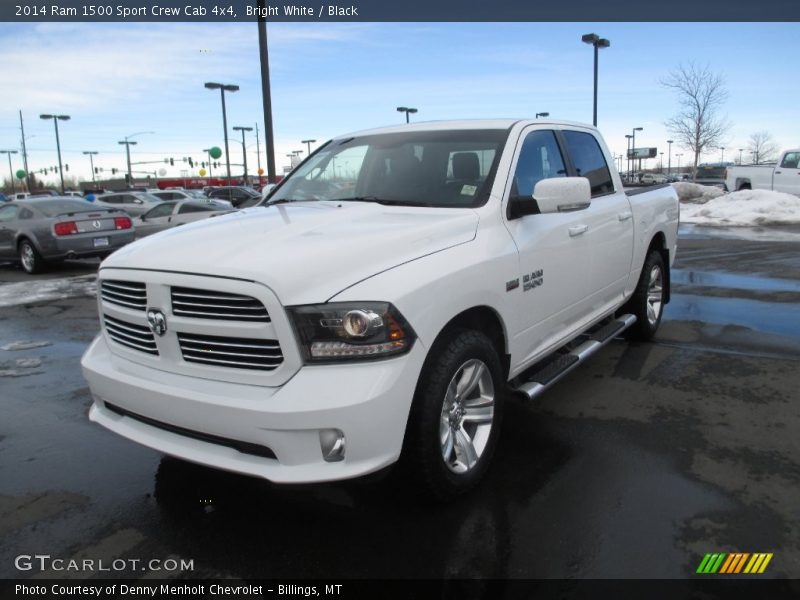 Bright White / Black 2014 Ram 1500 Sport Crew Cab 4x4