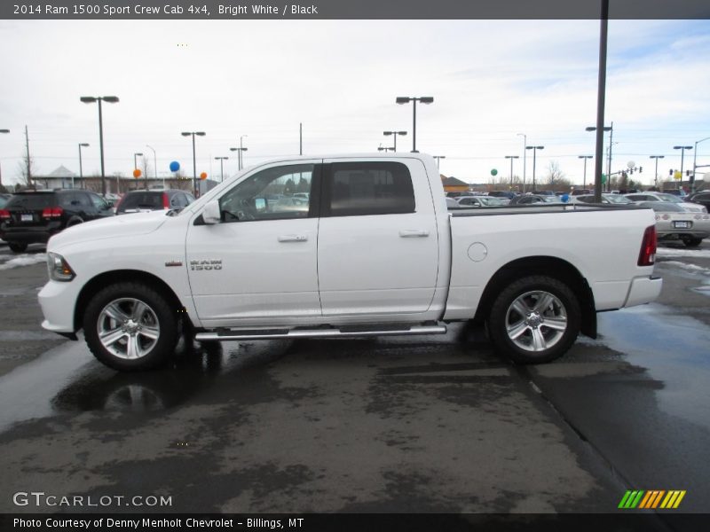 Bright White / Black 2014 Ram 1500 Sport Crew Cab 4x4