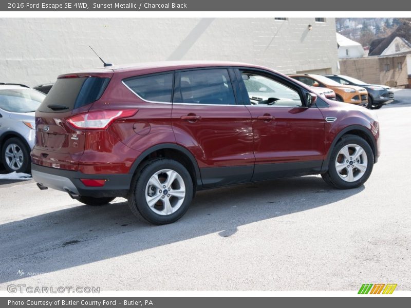 Sunset Metallic / Charcoal Black 2016 Ford Escape SE 4WD