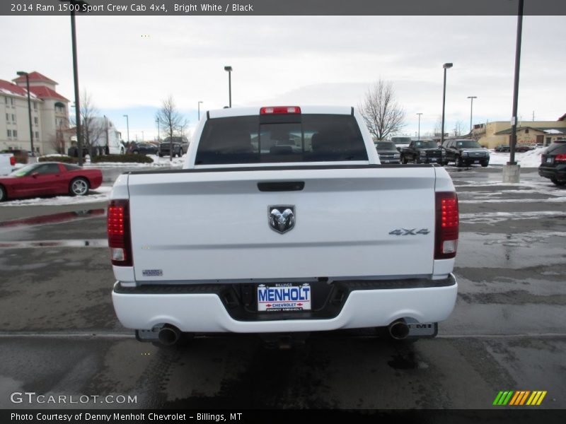 Bright White / Black 2014 Ram 1500 Sport Crew Cab 4x4