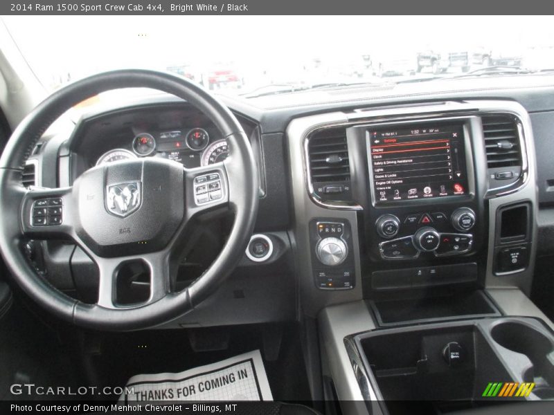 Bright White / Black 2014 Ram 1500 Sport Crew Cab 4x4