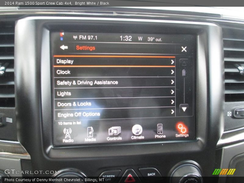 Bright White / Black 2014 Ram 1500 Sport Crew Cab 4x4