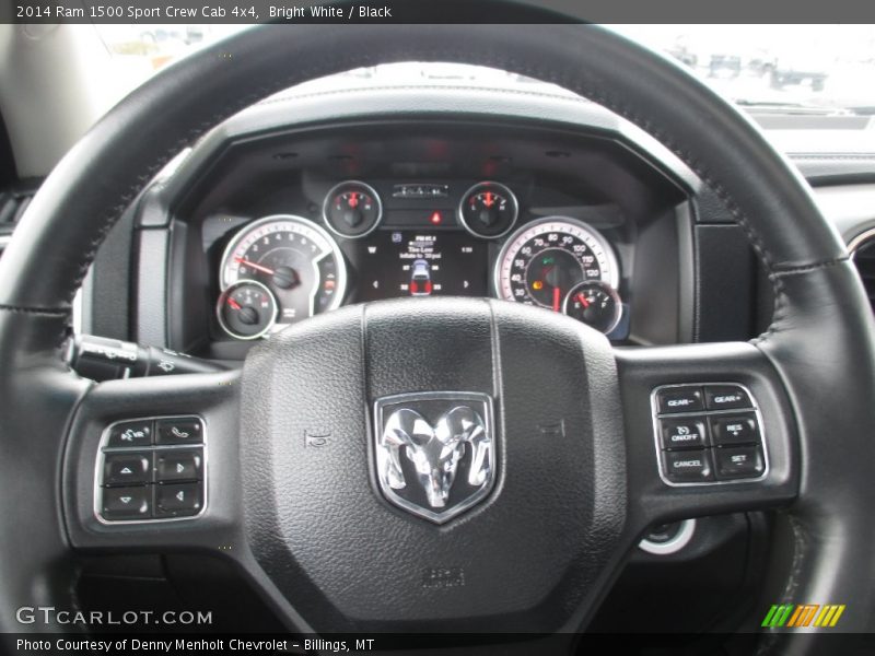 Bright White / Black 2014 Ram 1500 Sport Crew Cab 4x4