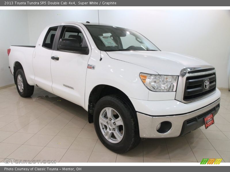 Super White / Graphite 2013 Toyota Tundra SR5 Double Cab 4x4