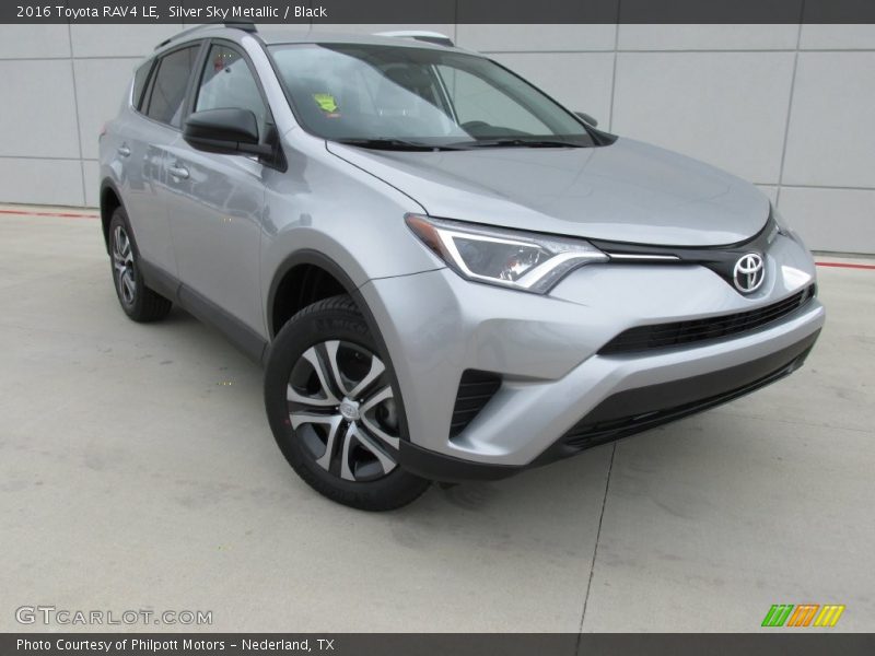Silver Sky Metallic / Black 2016 Toyota RAV4 LE