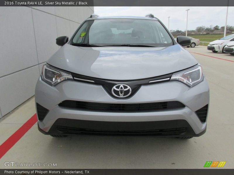 Silver Sky Metallic / Black 2016 Toyota RAV4 LE
