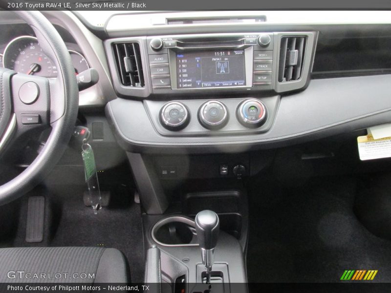 Silver Sky Metallic / Black 2016 Toyota RAV4 LE