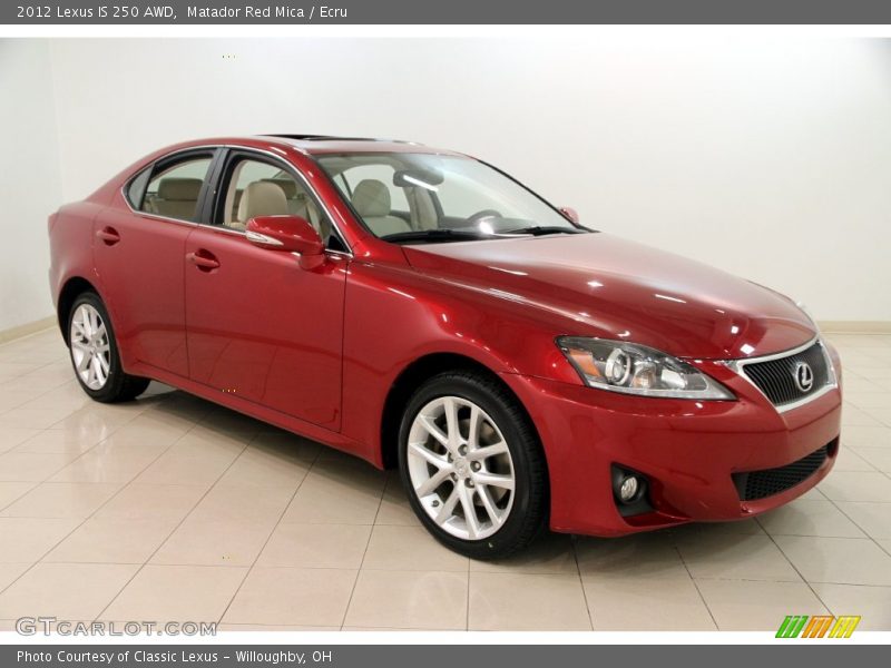 Matador Red Mica / Ecru 2012 Lexus IS 250 AWD