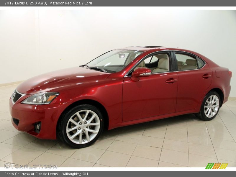 Matador Red Mica / Ecru 2012 Lexus IS 250 AWD