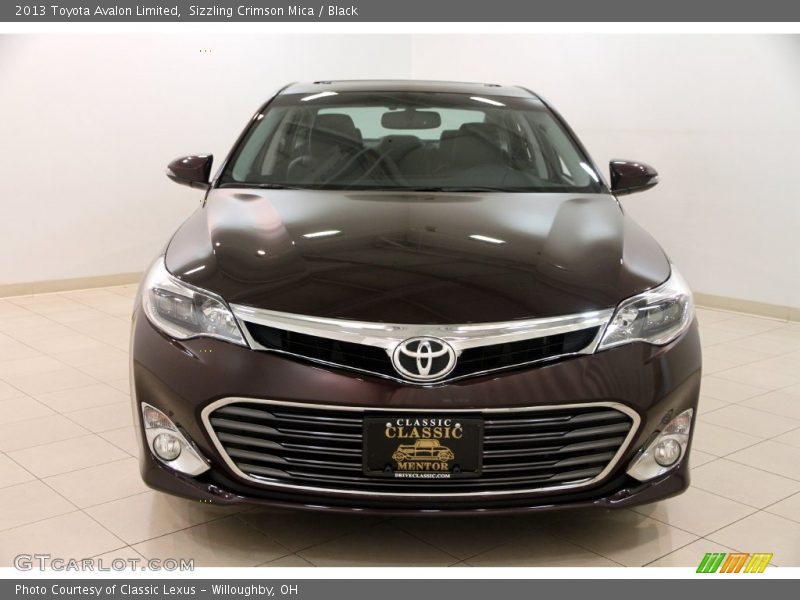 Sizzling Crimson Mica / Black 2013 Toyota Avalon Limited