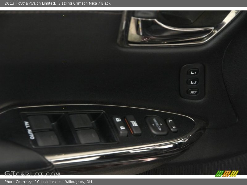 Sizzling Crimson Mica / Black 2013 Toyota Avalon Limited