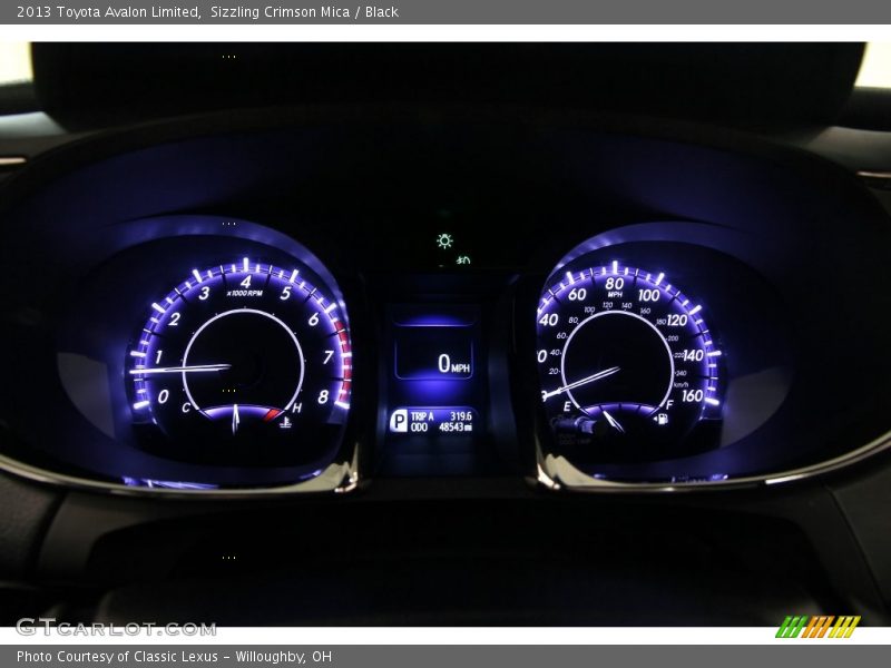 Sizzling Crimson Mica / Black 2013 Toyota Avalon Limited