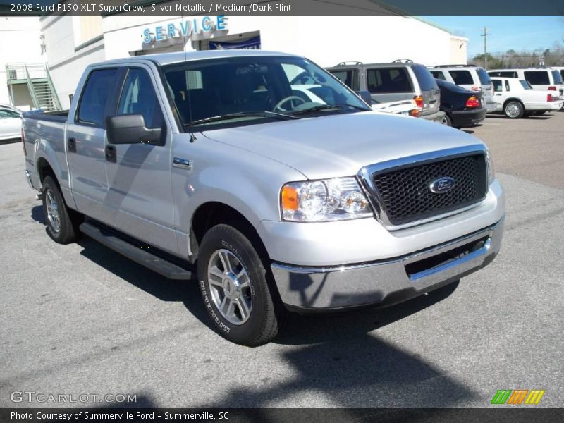 Silver Metallic / Medium/Dark Flint 2008 Ford F150 XLT SuperCrew