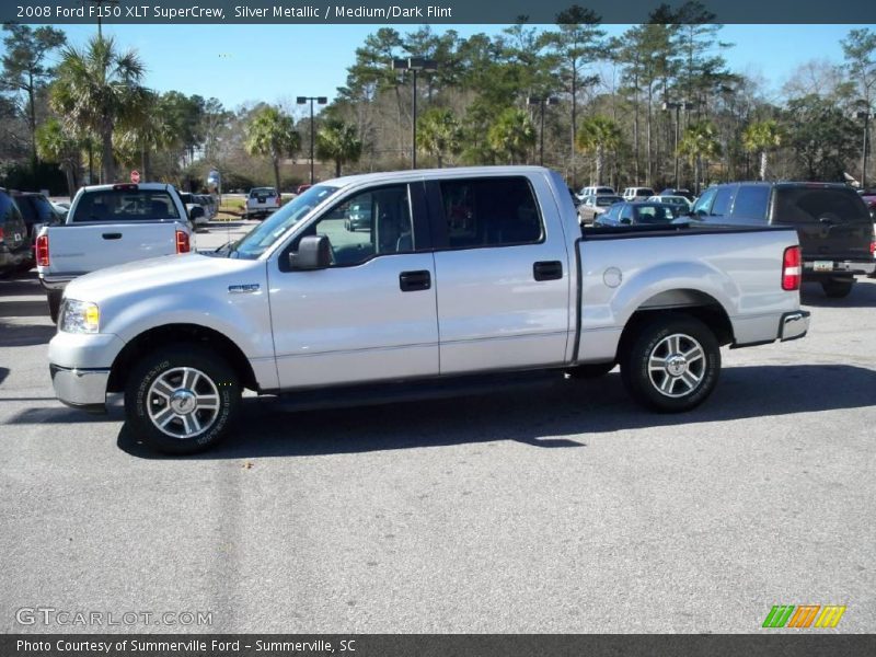 Silver Metallic / Medium/Dark Flint 2008 Ford F150 XLT SuperCrew