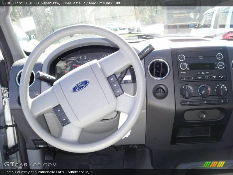 Silver Metallic / Medium/Dark Flint 2008 Ford F150 XLT SuperCrew
