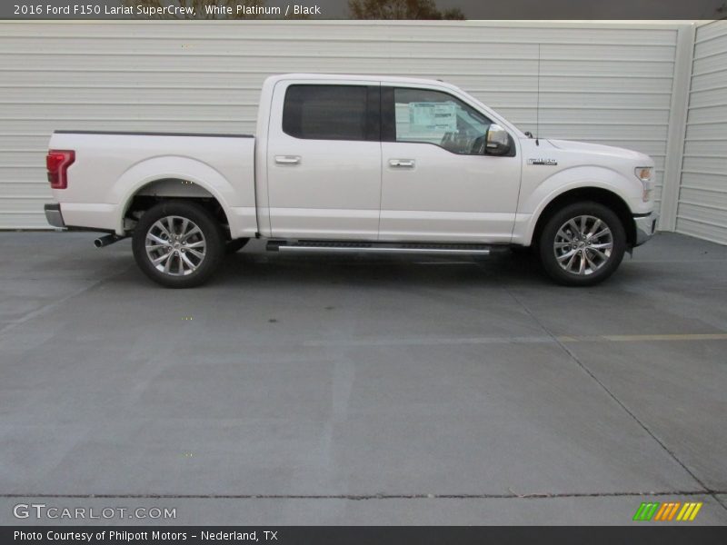  2016 F150 Lariat SuperCrew White Platinum