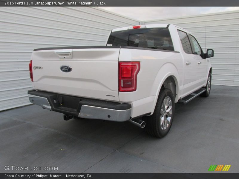 White Platinum / Black 2016 Ford F150 Lariat SuperCrew