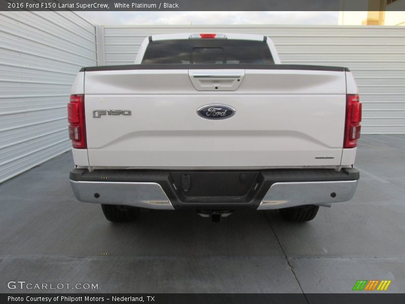 White Platinum / Black 2016 Ford F150 Lariat SuperCrew