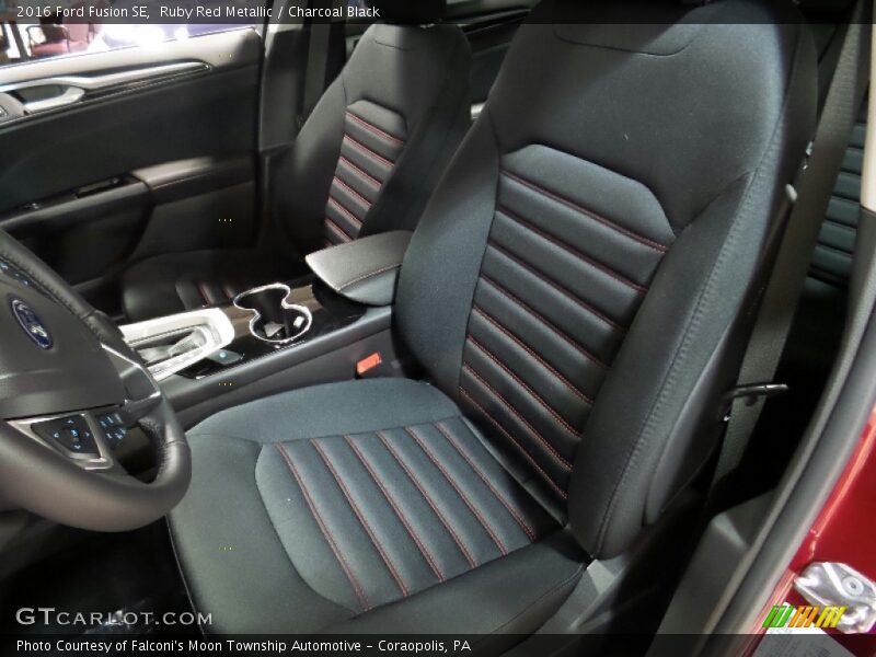 Ruby Red Metallic / Charcoal Black 2016 Ford Fusion SE