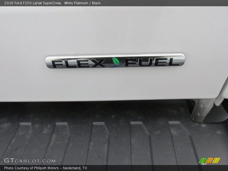White Platinum / Black 2016 Ford F150 Lariat SuperCrew