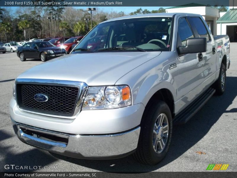 Silver Metallic / Medium/Dark Flint 2008 Ford F150 XLT SuperCrew