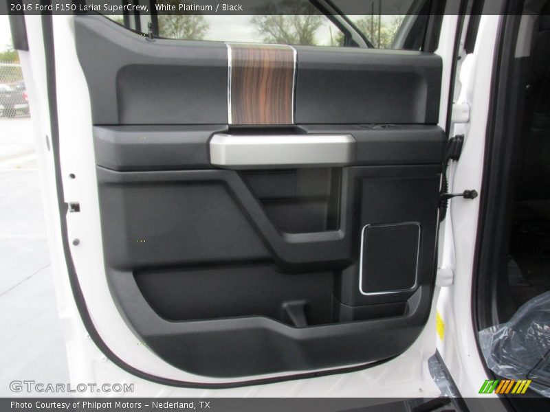 White Platinum / Black 2016 Ford F150 Lariat SuperCrew