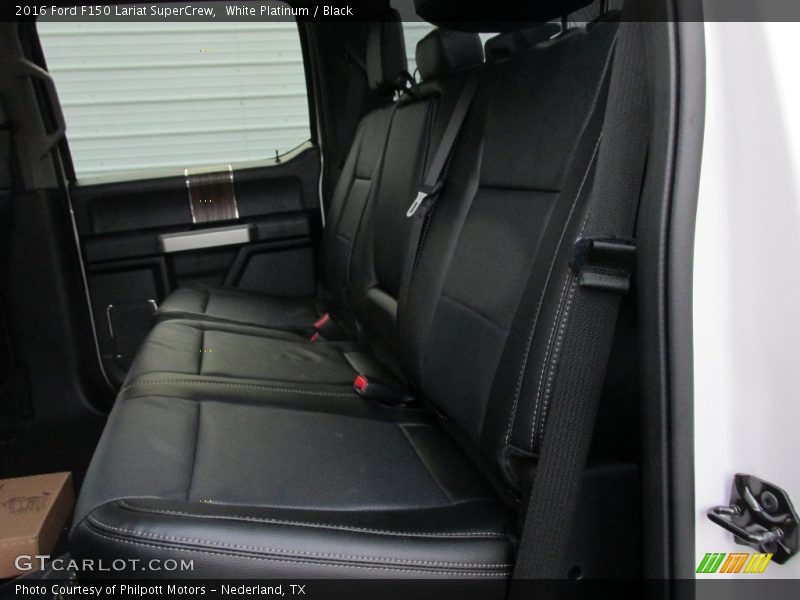 White Platinum / Black 2016 Ford F150 Lariat SuperCrew