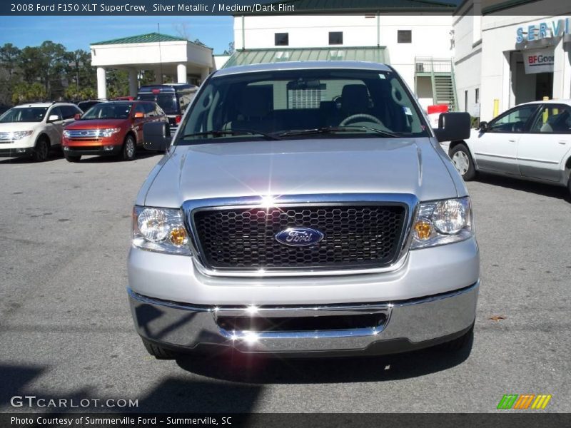 Silver Metallic / Medium/Dark Flint 2008 Ford F150 XLT SuperCrew