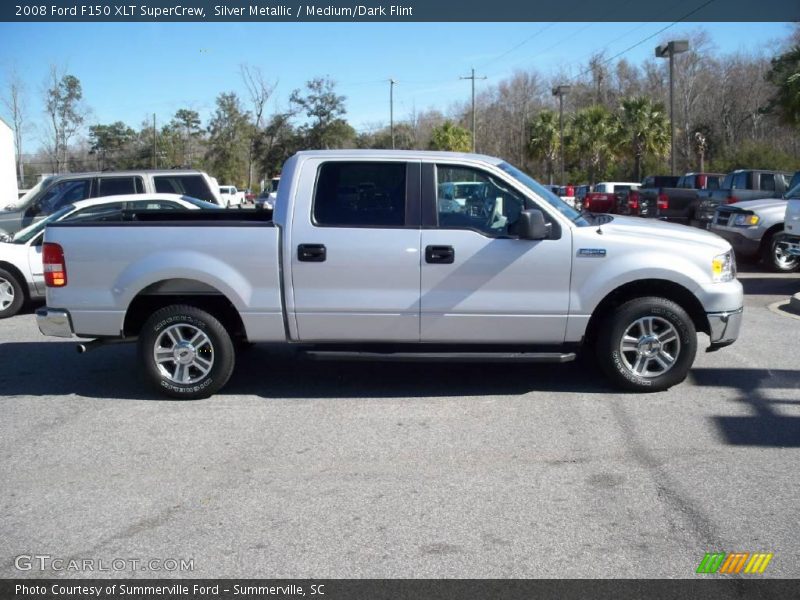 Silver Metallic / Medium/Dark Flint 2008 Ford F150 XLT SuperCrew