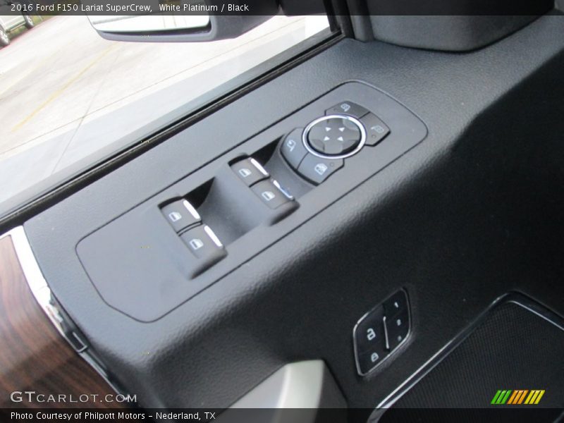 White Platinum / Black 2016 Ford F150 Lariat SuperCrew