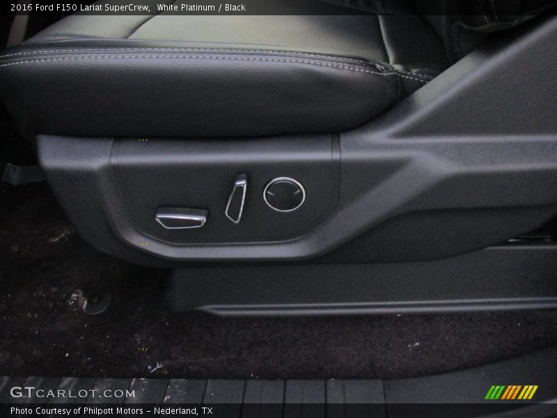 White Platinum / Black 2016 Ford F150 Lariat SuperCrew