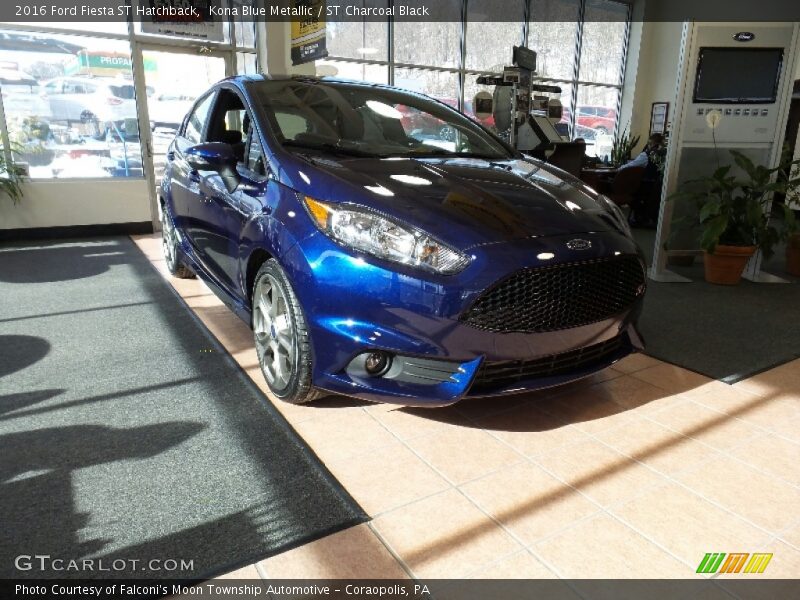 Kona Blue Metallic / ST Charcoal Black 2016 Ford Fiesta ST Hatchback