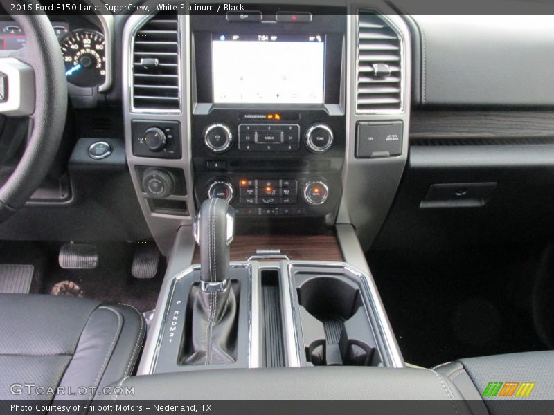 White Platinum / Black 2016 Ford F150 Lariat SuperCrew