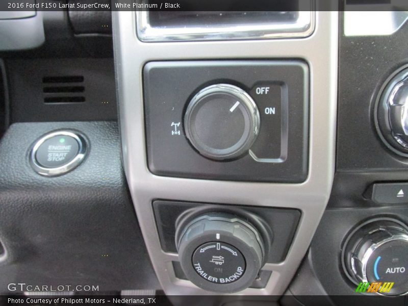 White Platinum / Black 2016 Ford F150 Lariat SuperCrew