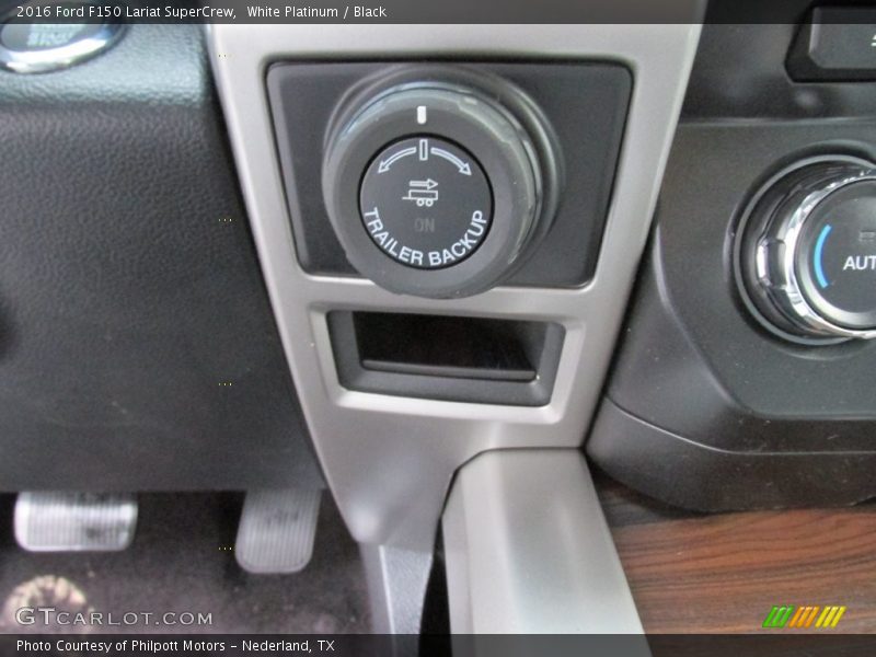 White Platinum / Black 2016 Ford F150 Lariat SuperCrew