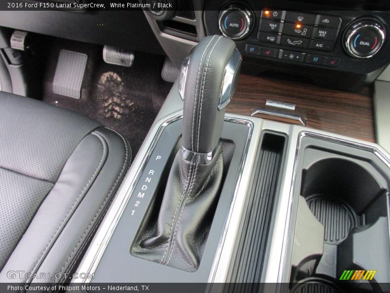 White Platinum / Black 2016 Ford F150 Lariat SuperCrew