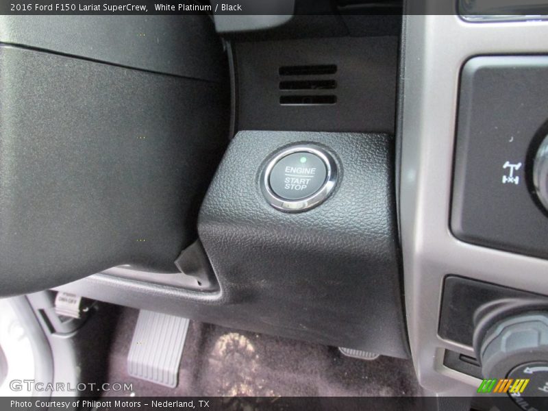 White Platinum / Black 2016 Ford F150 Lariat SuperCrew