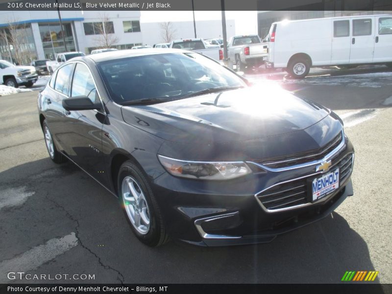 Blue Velvet Metallic / Jet Black 2016 Chevrolet Malibu LS