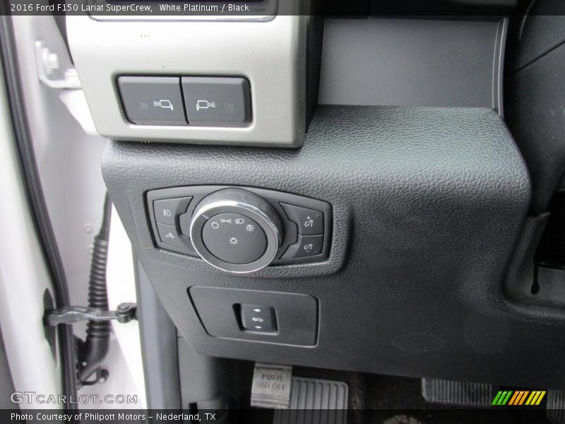 White Platinum / Black 2016 Ford F150 Lariat SuperCrew