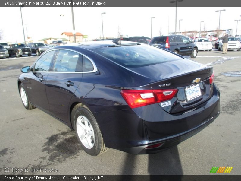 Blue Velvet Metallic / Jet Black 2016 Chevrolet Malibu LS