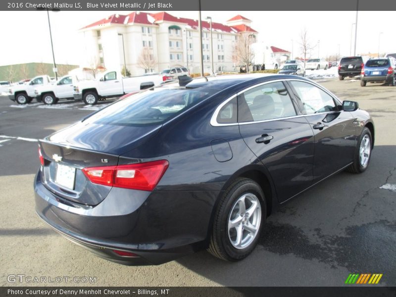 Blue Velvet Metallic / Jet Black 2016 Chevrolet Malibu LS