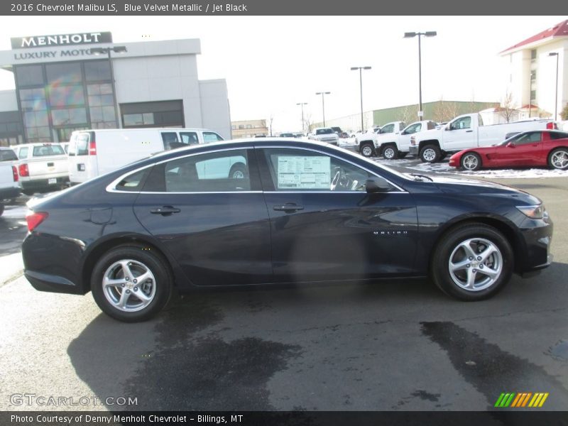 Blue Velvet Metallic / Jet Black 2016 Chevrolet Malibu LS