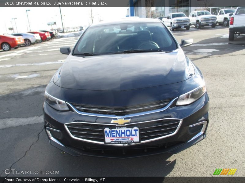 Blue Velvet Metallic / Jet Black 2016 Chevrolet Malibu LS