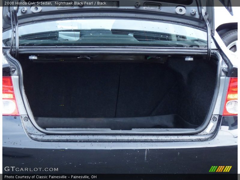 Nighthawk Black Pearl / Black 2008 Honda Civic Si Sedan
