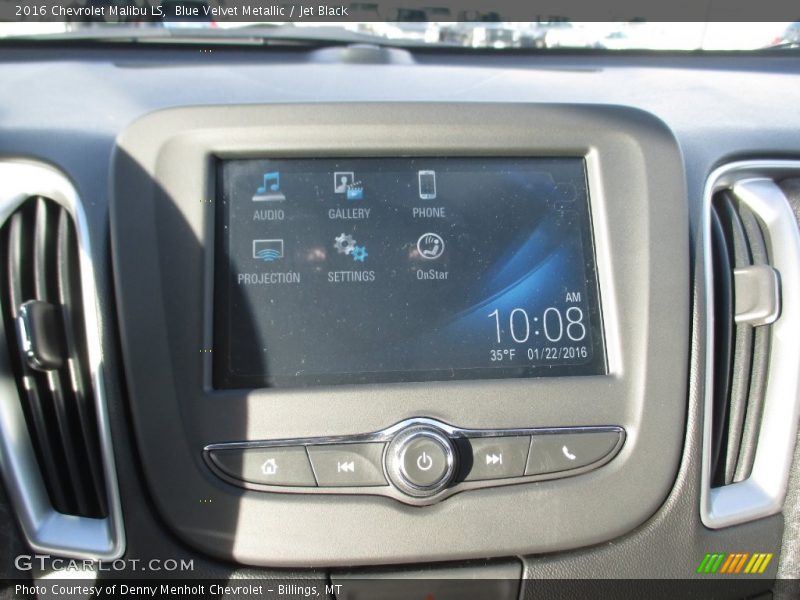 Blue Velvet Metallic / Jet Black 2016 Chevrolet Malibu LS